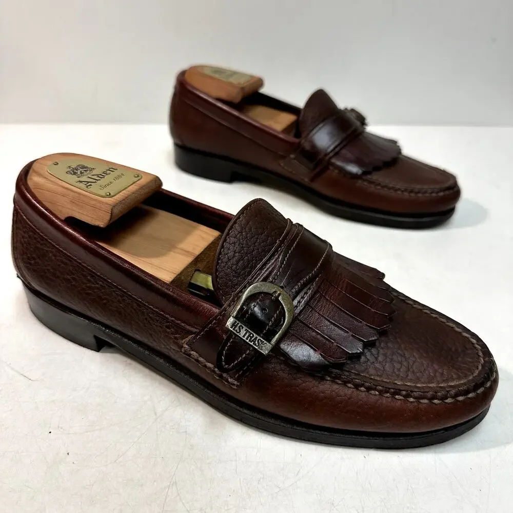 NEW HEELS Rancourt & Co. x H. S. Trask Buckle Loafer Brown Made in USA 9 D